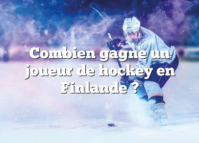 Combien gagne un joueur de hockey en Finlande ?